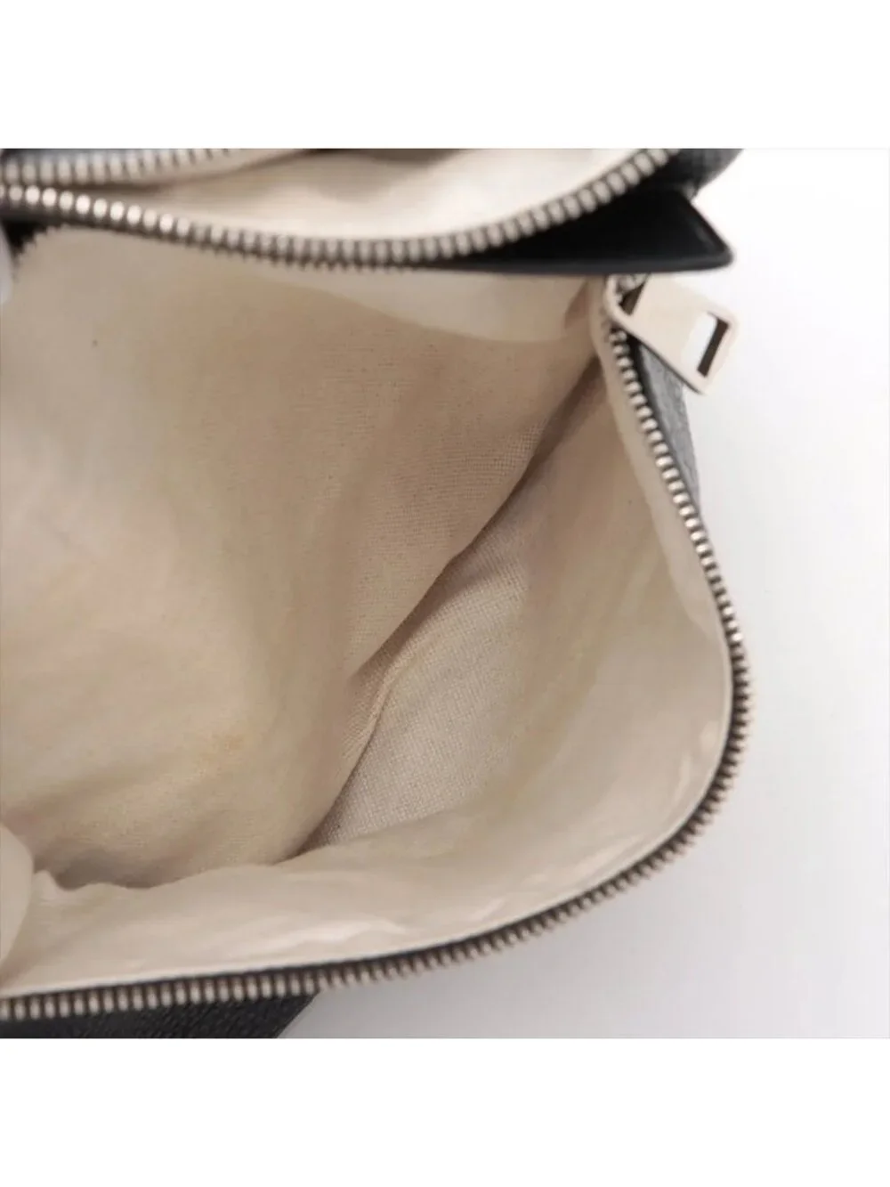 Gucci Interlocking Leather Shoulder Bag Crossbody Messenger Black